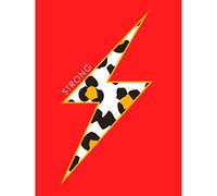 Wee Blue Coo Red Leopard Strong Large Art Print Poster Wall Decor 18x24 inch