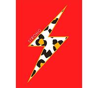 Wee Blue Coo Red Leopard Strong Unframed Wall Art Print Poster Home Decor Premium