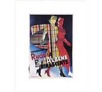 Wee Blue Coo RHODIA FABRIC ALBENE RINASCENTE DEPARTMENT STORE ITALY FRAMED PRINT B12X889