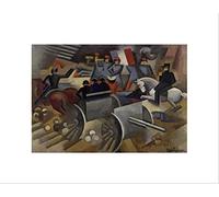 Wee Blue Coo ROGER DE LA FRESNAYE ARTILLERY OLD MASTER BLACK FRAMED ART PRINT B12X1852