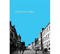 Wee Blue Coo Royal Mile Edinburgh Scotland Famous Street Sky Blue Art Print