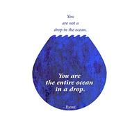 Wee Blue Coo Rumi You Are Entire Ocean Drop Quote Motivation Typography Blue Canvas Print