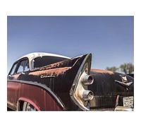 Wee Blue Coo Rusty Vintage Coronet Car Art Print Poster Wall Decor 12X16 Inch