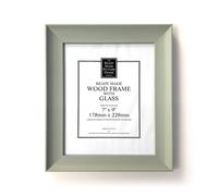 Wee Blue Coo Sage Green Wood Picture Frame for 178mm x 228mm (9 x 7 Inch) Photo in Pale Green Wee Blue Coo Pale Green