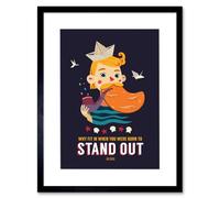 Wee Blue Coo Sailor Boy Stand Out Framed Wall Art Print