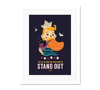 Wee Blue Coo Sailor Boy Stand Out Large Art Print Poster Wall Decor 18x24 inch Supplied Ready To Hang With Included Mount Brackets