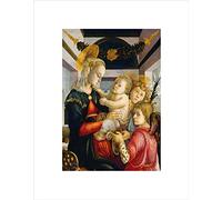 Wee Blue Coo SANDRO BOTTICELLI ITALIAN MADONNA AND CHILD ANGEL FRAMED ART PRINT B12X5126