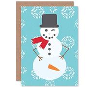 Wee Blue Coo Saucy Snowman - Funny Adult Rude Christmas Card