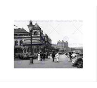 Wee Blue Coo SCARBOROUGH THE SPA YORKSHIRE ENGLAND OLD BW BLACK FRAMED ART PRINT B12X822