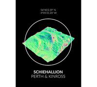 Wee Blue Coo Schiehallion Mountain Topography Perth & Kinross Scotland Canvas Print