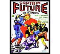 Wee Blue Coo Sci Fi Magazine Captain Future Aliens Robot Art Print Poster Wall Decor 12X16 Inch