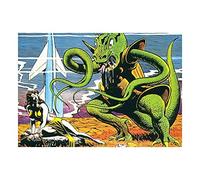 Wee Blue Coo Science Fiction Dragon Monster Sacrifice Rocket Picture Wall Art Print