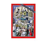 Wee Blue Coo Science Magazine Cover Computer Society Robot Office Wall Art Print