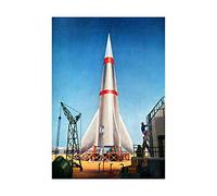 Wee Blue Coo Science Space Rocket Missile Launch Picture Wall Art Print
