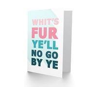 Wee Blue Coo Scottish Phrase No Go By Ye Fate Scotland Scots Language Greetings Card