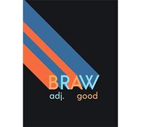 Wee Blue Coo Scottish Word Definition Braw Good Scots Dictionary Canvas Art Print