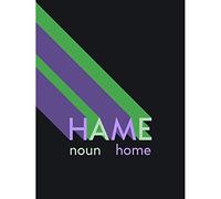 Wee Blue Coo Scottish Word Definition Hame Home Scots Dictionary Canvas Art Print