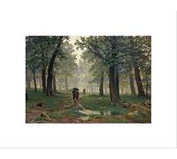 Wee Blue Coo Shishkin Rain In An Oak Forest Wall Art Print