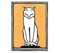 Wee Blue Coo Sitting Cat 1916 Julie De Graag Unframed Art Print Poster Wall Decor 12x16 inch