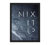 Wee Blue Coo Slate Kitchen Mix It Up Large Framed Art Print Wall Poster 18x24 inch