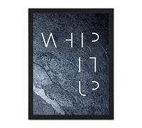 Wee Blue Coo Slate Kitchen Whip It Up Large Framed Art Print Wall Poster 18x24 inch