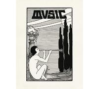 Wee Blue Coo Smith Music Flute Player Large Wall Art Poster Print Thick Paper 18X24 Inch