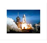 Wee Blue Coo Space 1981 Shuttle Launch Number One Columbia NASA Wall Art Print