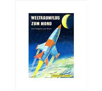 Wee Blue Coo Space Flight To The Moon Germany Science Fiction Rocket Art Wall Art Print