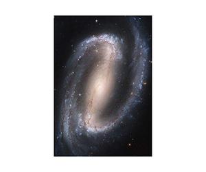 Wee Blue Coo Space Photo Hubble Barred Spiral Galaxy Wall Art Print