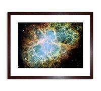 Wee Blue Coo SPACE PHOTO HUBBLE IMAGE CRAB NEBULA FRAMED PRINT F97X3668