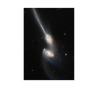 Wee Blue Coo Space Photo Hubble Merging Galaxies Wall Art Print
