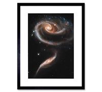 Wee Blue Coo Space Photo Hubble Rose Made Galaxies Framed Wall Art Print
