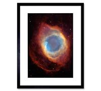 Wee Blue Coo Space Photo Hubble View Helix Nebula Framed Wall Art Print