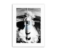 Wee Blue Coo Space Rocket Launch Saturn V Apollo 11 Thrust Blast Lift Off Canvas Art Print