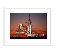 Wee Blue Coo SPACE SHUTTLE ATLANTIS KENNEDY SPACE CENTER FRAMED PRINT F97X6361