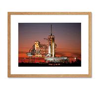 Wee Blue Coo Space Shuttle Atlantis Kennedy Space Center Framed Wall Art Print