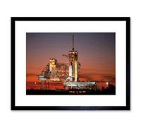 Wee Blue Coo Space Shuttle Atlantis Kennedy Space Center Framed Wall Art Print