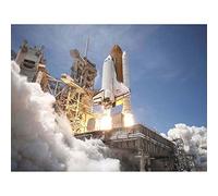 Wee Blue Coo Space Shuttle Atlantis Launches Kennedy Center Art Print Poster Wall Decor 12X16 Inch