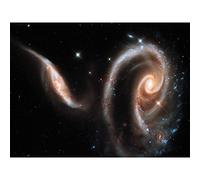 Wee Blue Coo Space Stars Galaxy Hubble Spiral Universe Galaxies Canvas Print
