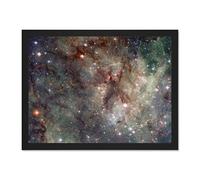 Wee Blue Coo Space Stars Galaxy Nebula Universe Hubble Large Framed Art Print Poster Wall Decor 18x24 inch