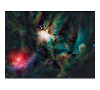 Wee Blue Coo Space Telescope Stars Nebula Rho Ophiuchi Galaxy Universe Large Art Print Poster Wall Decor 18x24 inch