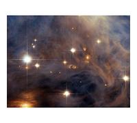 Wee Blue Coo Space Telescope Stars Orion Nebula Hubble Galaxy Large Art Print Poster Wall Decor 18x24 inch