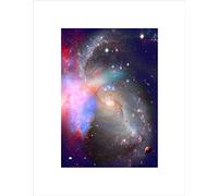 Wee Blue Coo Spiral Galaxy Deep Space Stars Nebula Picture Wall Art Print