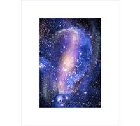 Wee Blue Coo SPIRAL GALAXY NEBULA STARS DEEP SPACE BLACK FRAMED ART PRINT PICTURE B12X9111