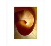 Wee Blue Coo Spiral Gold Shade Light Beautiful Wall Art Print