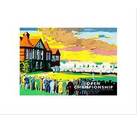 Wee Blue Coo Sport Ad Open Golf Championship Green Royal Lytham UK Wall Art Print