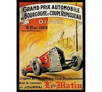 Wee Blue Coo Sport Advert Grand Prix Motor Race Dijon Canvas Print