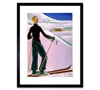 Wee Blue Coo Sport Markstein Alsace France Ski Skiing Winter Picture Framed Wall Art Print