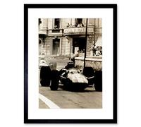 Wee Blue Coo SPORT PHOTO Y MOTOR RACE DRIVER HILL CAR FRAMED PRINT F97X6439