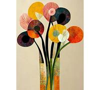 Wee Blue Coo Spring Flowers Floral Bouquet Abstract Vase Boho Unframed Wall Art Print Poster Home Decor Premium